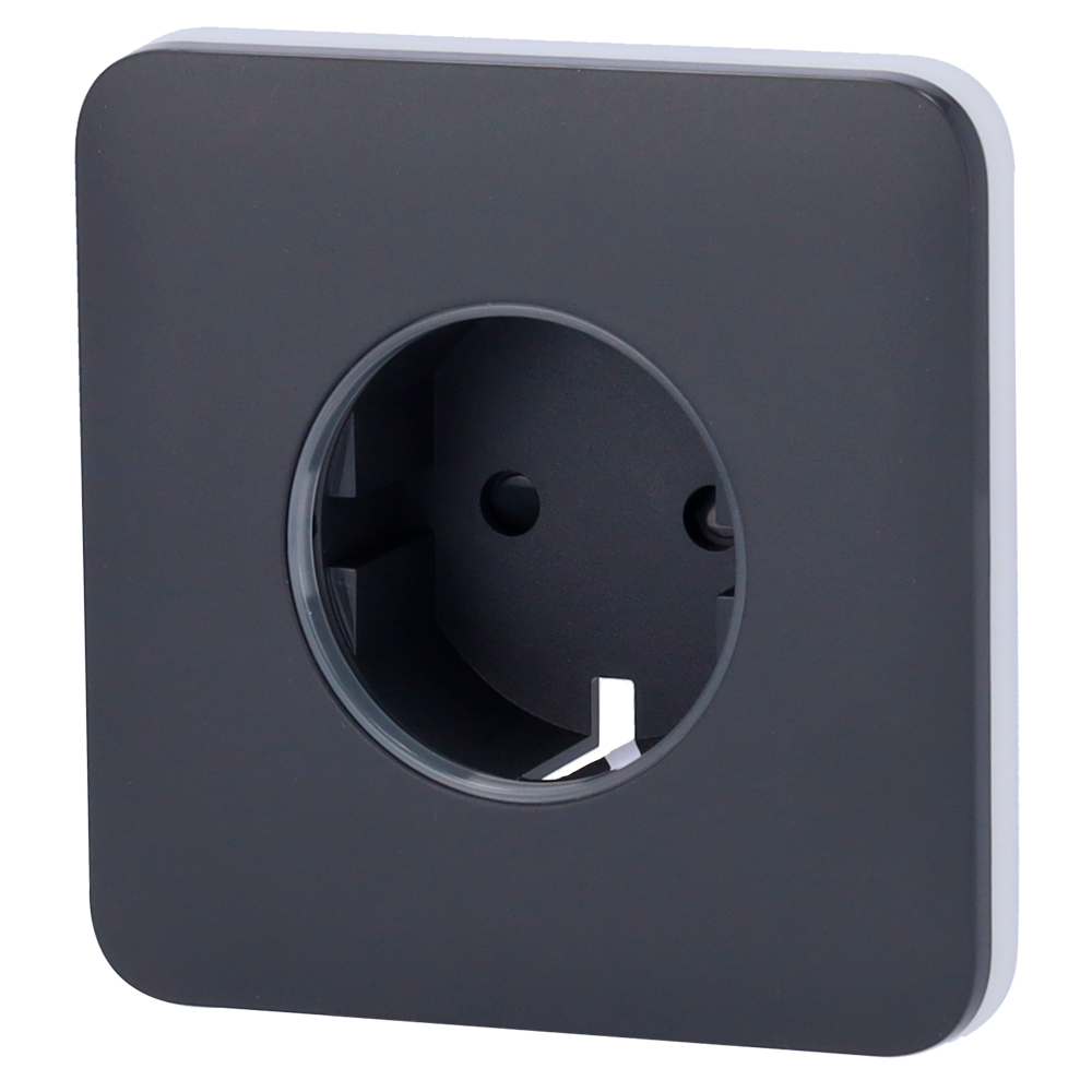 Ajax Tapa frontal para enchufe inteligente tipo F color grafito AJ-SOLOCOVER-SMART-GRA