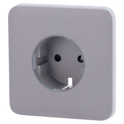 Ajax Tapa frontal para enchufe inteligente tipo F color gris AJ-SOLOCOVER-SMART-GRE
