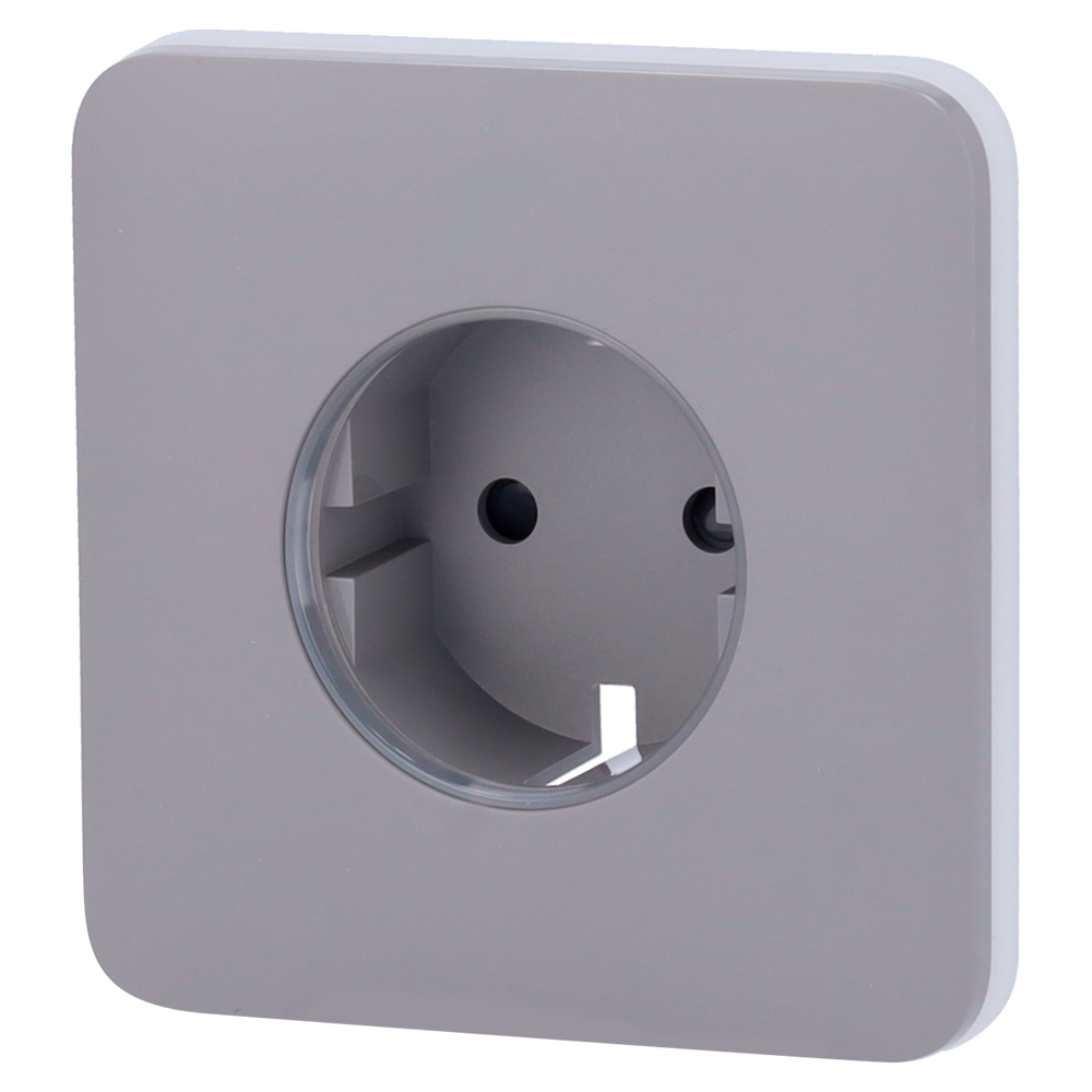 Ajax Tapa frontal para enchufe inteligente tipo F color gris AJ-SOLOCOVER-SMART-GRE
