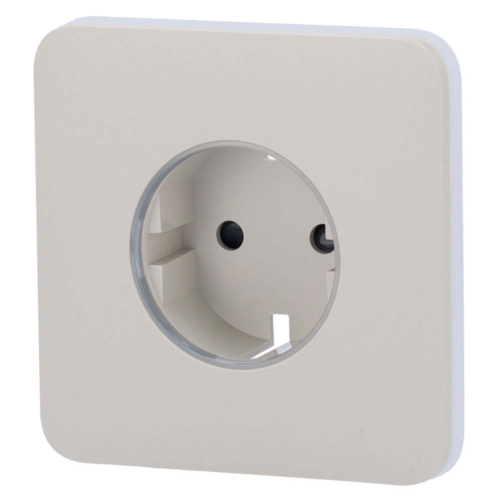 Ajax Tapa frontal para enchufe inteligente tipo F color ostra AJ-SOLOCOVER-SMART-OYS