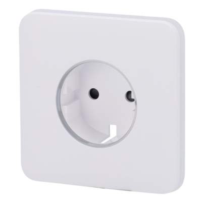 Ajax Tapa frontal para enchufe inteligente tipo F color blanco AJ-SOLOCOVER-SMART-W