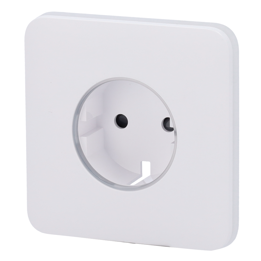Ajax Tapa frontal para enchufe inteligente tipo F color blanco AJ-SOLOCOVER-SMART-W