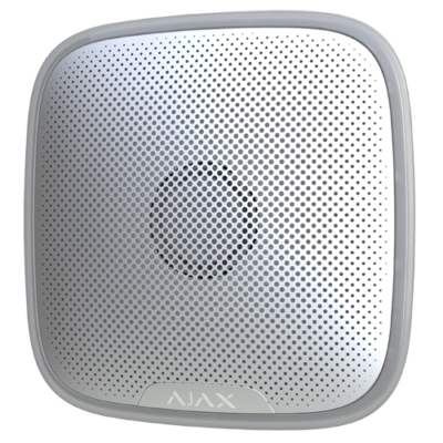Ajax Sirena para exterior Certificado grado 2 color blanco AJ-STREETSIREN-W