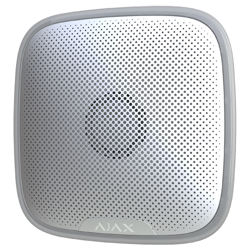 Ajax Sirena para exterior Certificado grado 2 color blanco AJ-STREETSIREN-W
