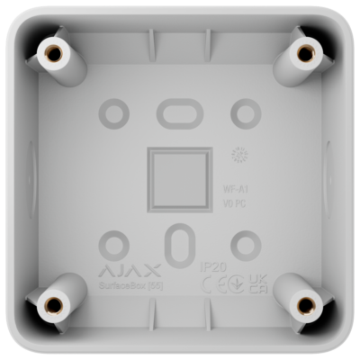 Ajax Caja de montaje para un dispositivo color blanco AJ-SURFACEBOX-W