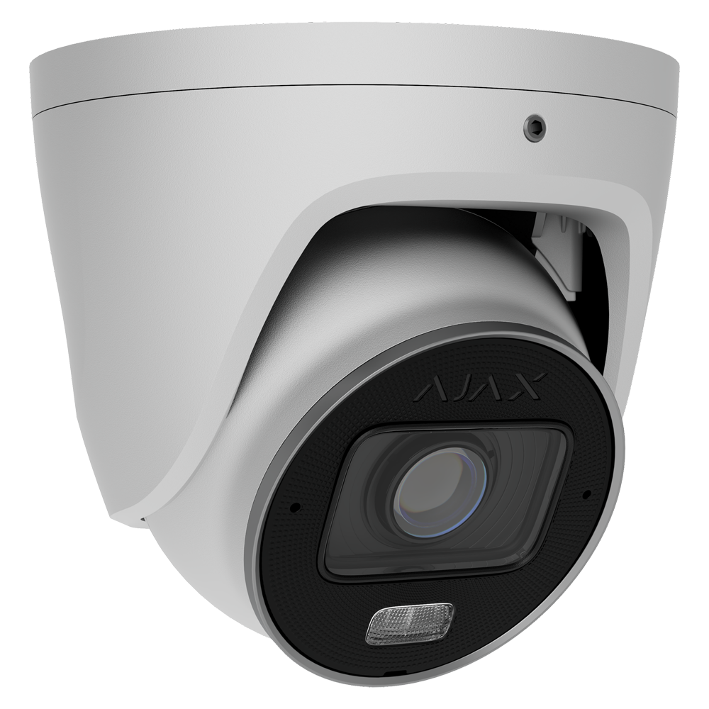 Ajax Cámara IP Turret 5 Mpx Ajax 1/2.7" Progressive Scan CMOS color blanco 5 MP, 2.8~12 mm AJ-TURRETCAM-5-HLVF-W