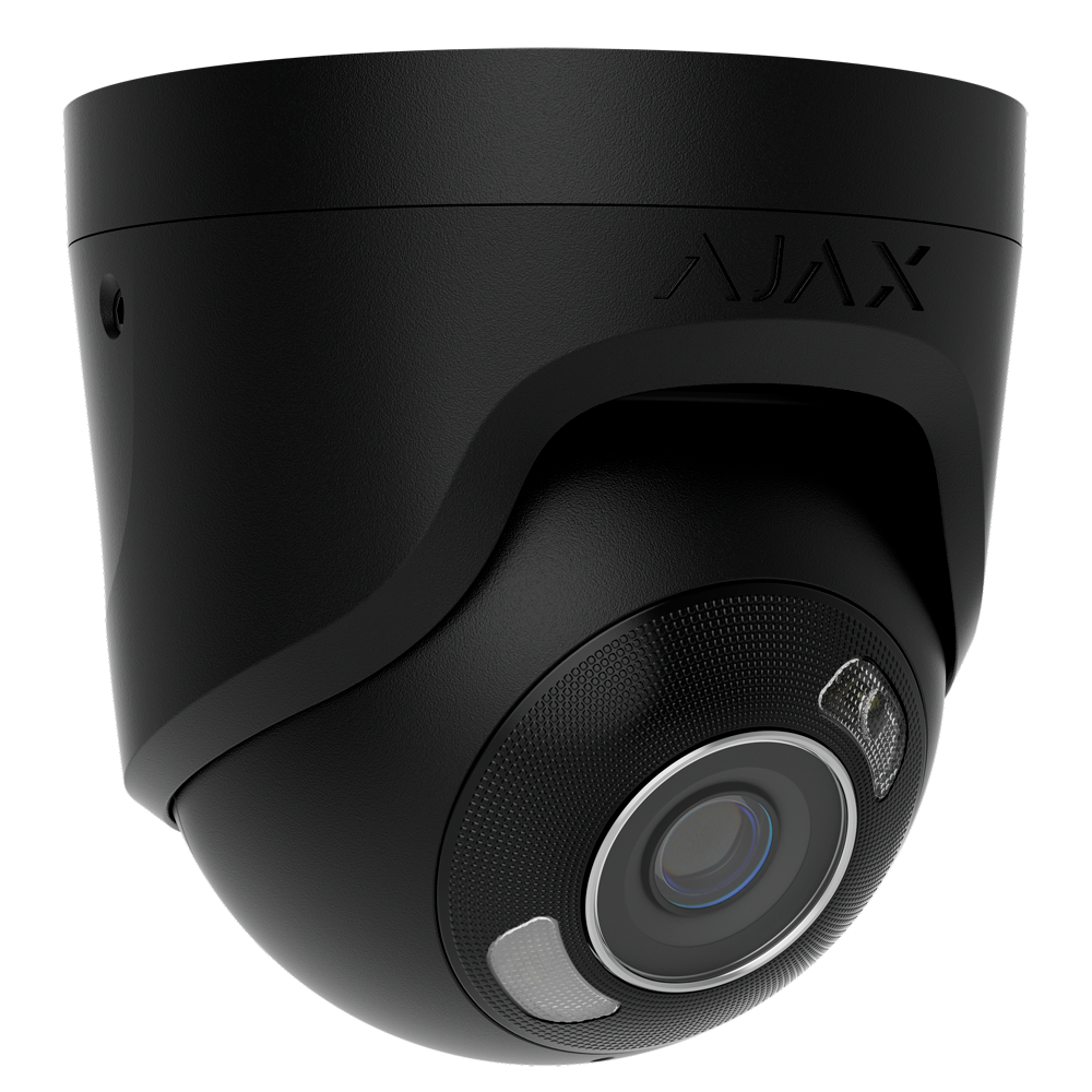 Ajax CCTV Cámara IP Turret 8 Megapixel Ajax color negro 8 MP, 4 mm AJ-TURRETCAM-8-0400-HL-B
