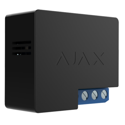 Ajax Relé de control remoto Inalámbrico 868 MHz Jeweller color negro AJ-WALLSWITCH-B