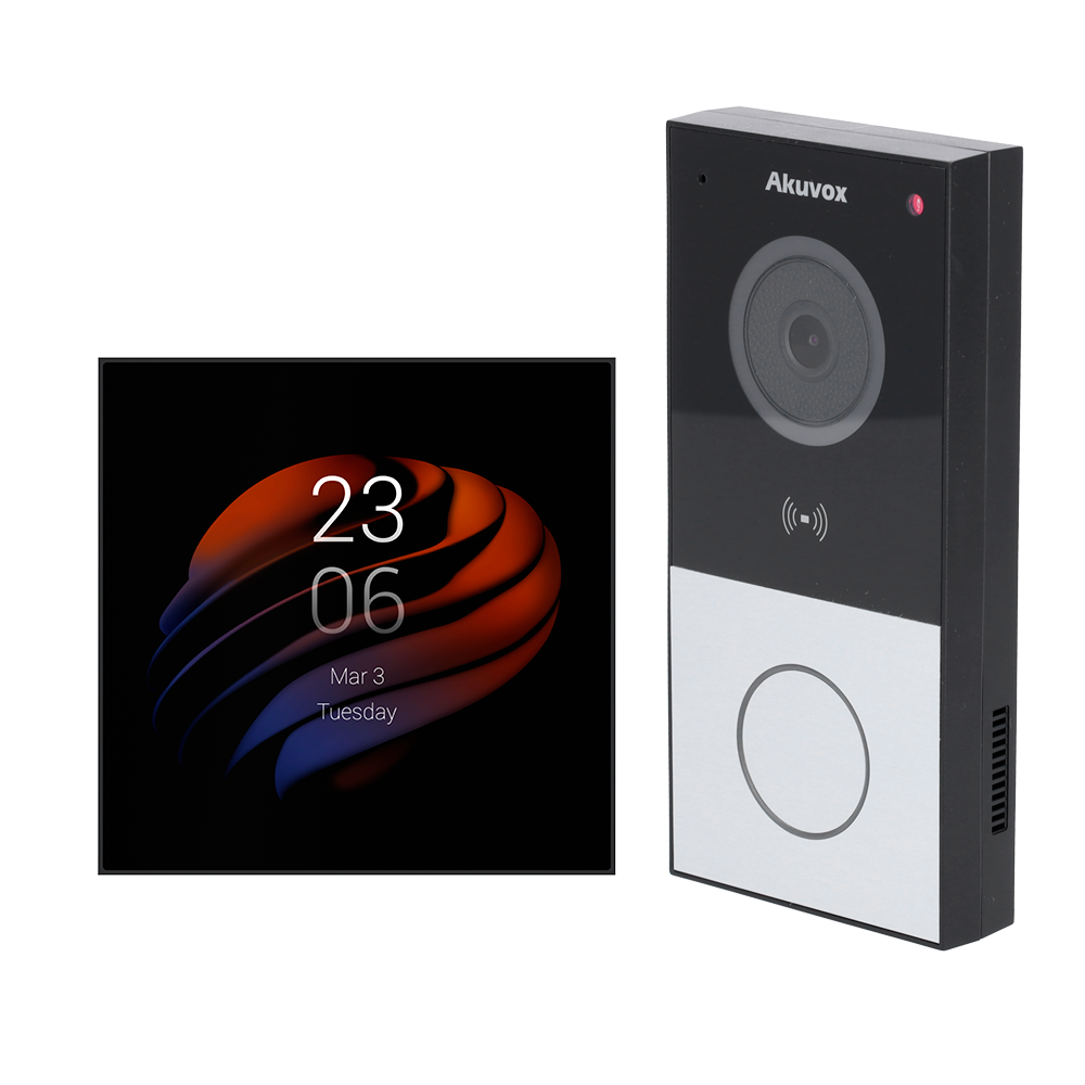 Akubela Kit de domótica y videoportero Android AK-KIT-E12PS51-POE