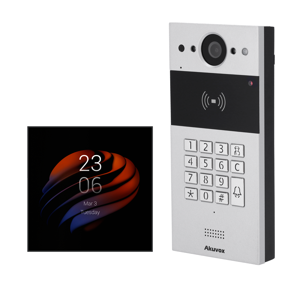 Akubela Kit de domótica y videoportero Android AK-KIT-R20KPS51-POE