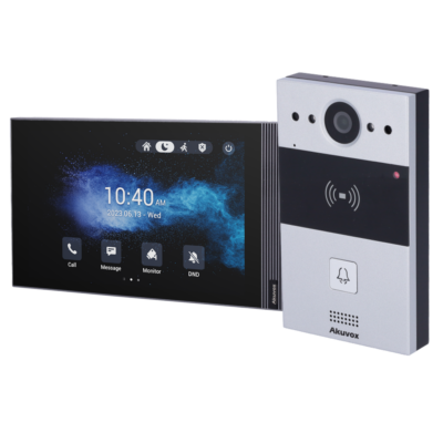Akuvox Kit de videoportero Android Placa y monitor AK-KIT05-IP-ANDROID