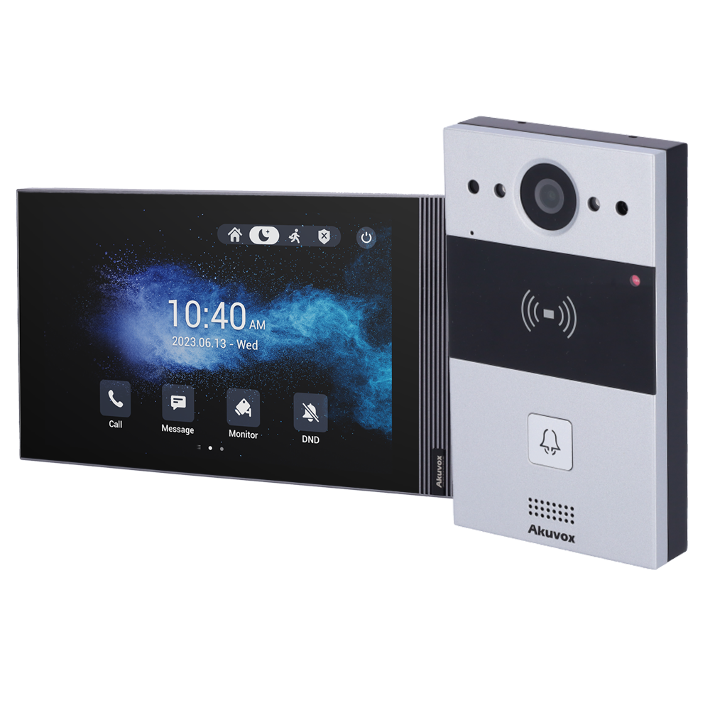 Akuvox Kit de videoportero Android Placa y monitor AK-KIT05-IP-ANDROID
