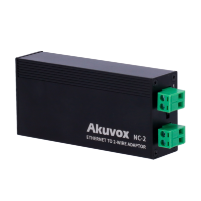 Akuvox Conversor IP a 2 hilos 1 grupo de 2 hilos AK-NC-2