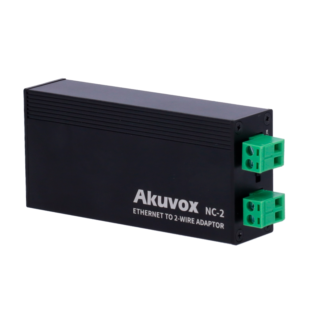 Akuvox Conversor IP a 2 hilos 1 grupo de 2 hilos AK-NC-2