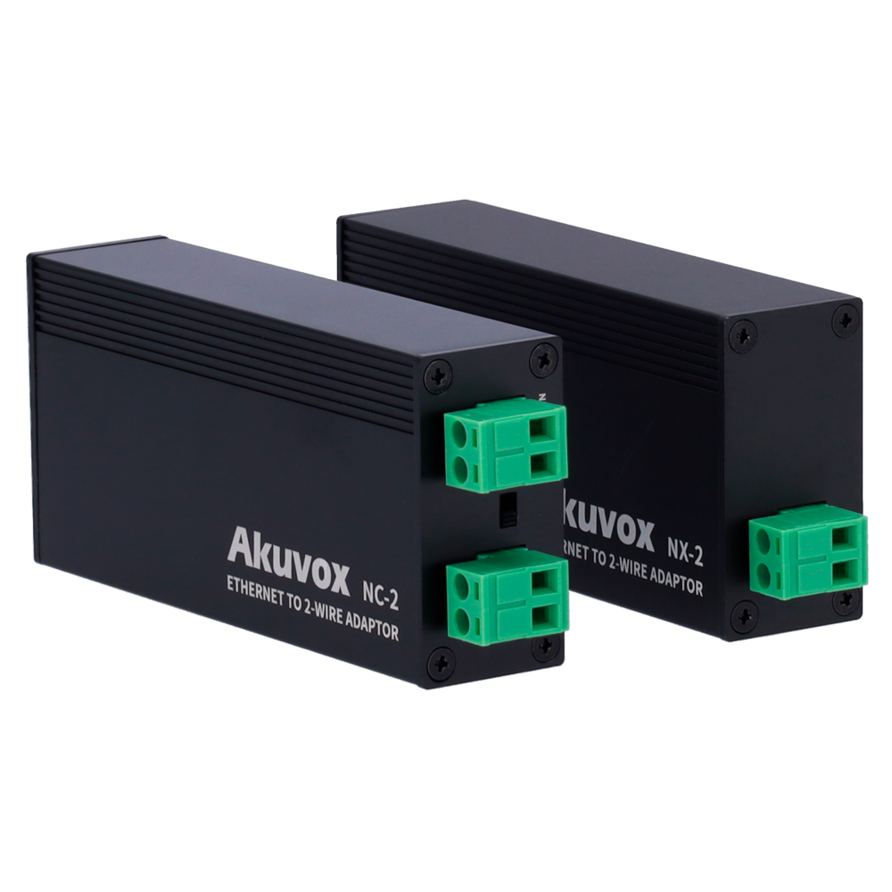 Akuvox Kit conversor IP a 2 hilos 1 grupo de 2 hilos AK-NX-2