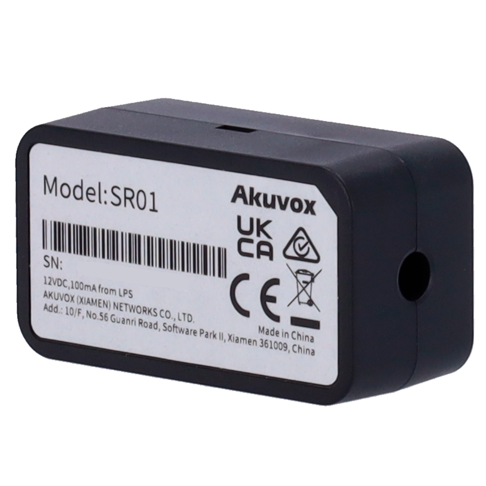 Akuvox Módulo de puerta segura Tamaño reducido para cajas de mecanismo AK-SR01