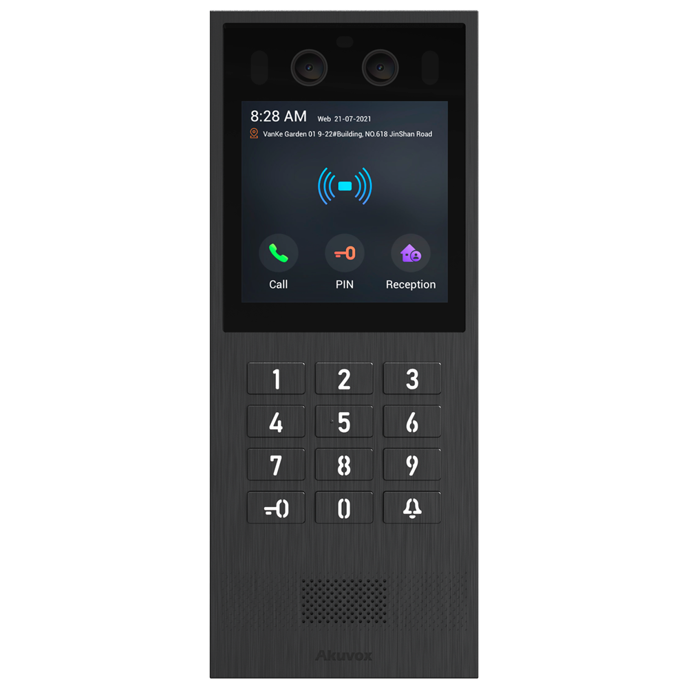 Akuvox Videoportero IP antivandálico IK08 en superficie AK-X912K