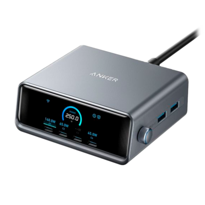 Anker Cargador de escritorio color negro ANK-234-WCHARGER-250W2A4C-B