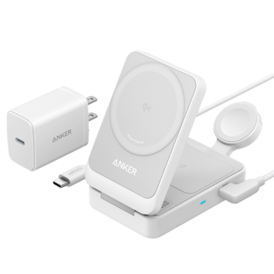 Anker Cargador inalámbrico 3 en 1 Anker color blanco ANK-2557-3-IN-1-W