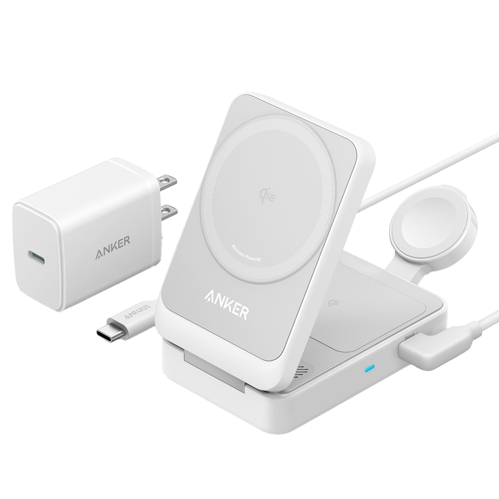 Anker Cargador inalámbrico 3 en 1 Anker color blanco ANK-2557-3-IN-1-W