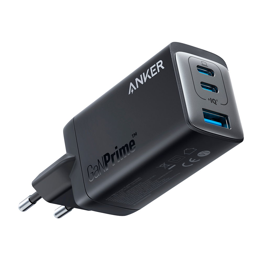 Anker Cargador USB color negro ANK-735-WCHARGER-65W1A2C-B