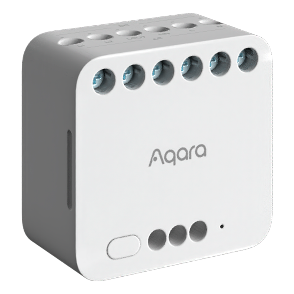 Aqara Módulo Relé Doble T2 Control independiente de dos canales o circuitos AQ-DCM-K01