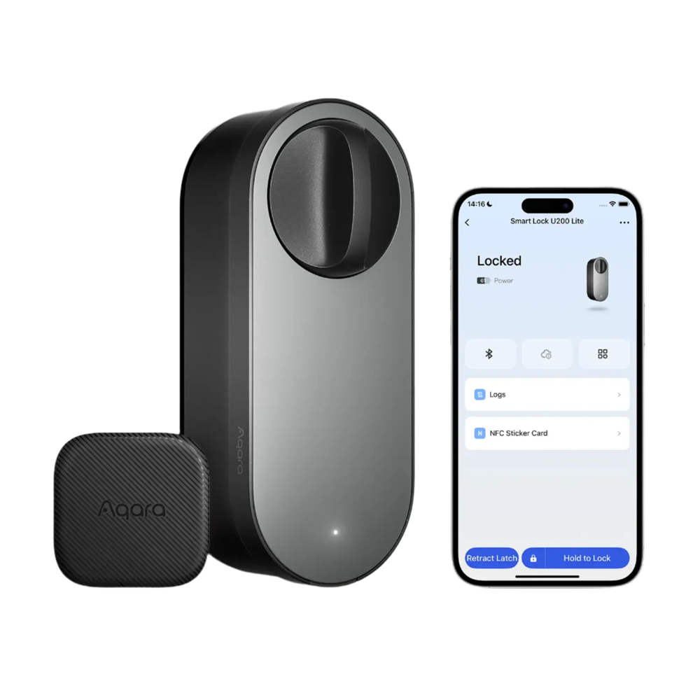 Aqara Cerradura inteligente U200 Lite Negro AQ-U200-LITE-KIT-B
