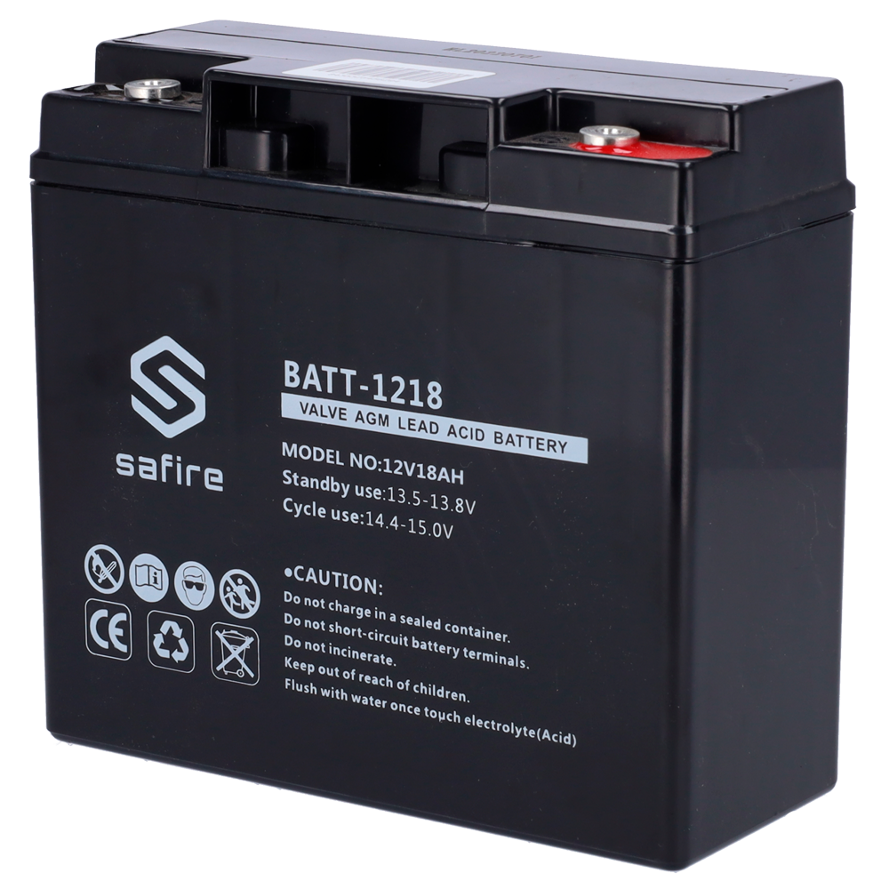 Safire Batería recargable Tecnología plomo ácido AGM BATT-1218