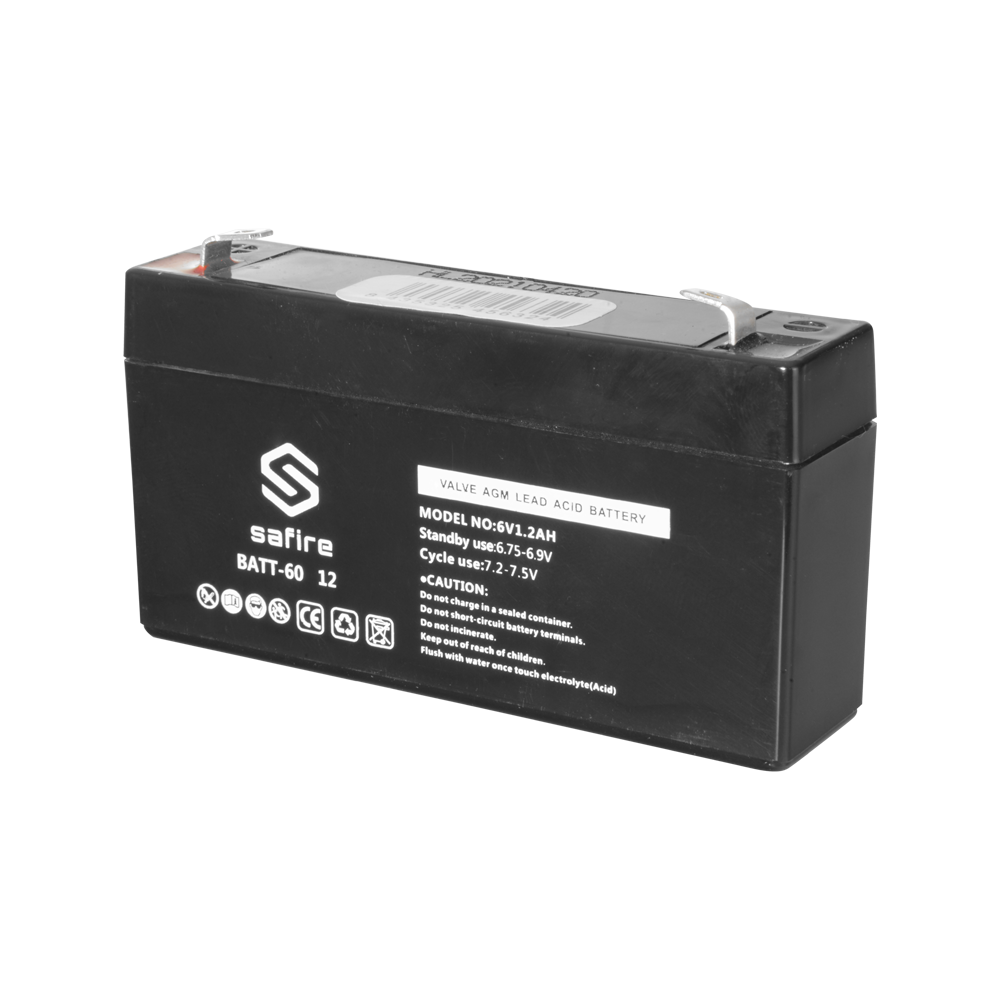 Safire Batería recargable Tecnología plomo ácido AGM BATT-6012