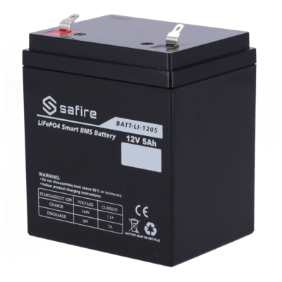 Safire Batería recargable Litio LiFePO4 BATT-LI-1205