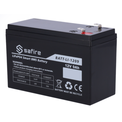 Safire Batería recargable Litio LiFePO4 BATT-LI-1209