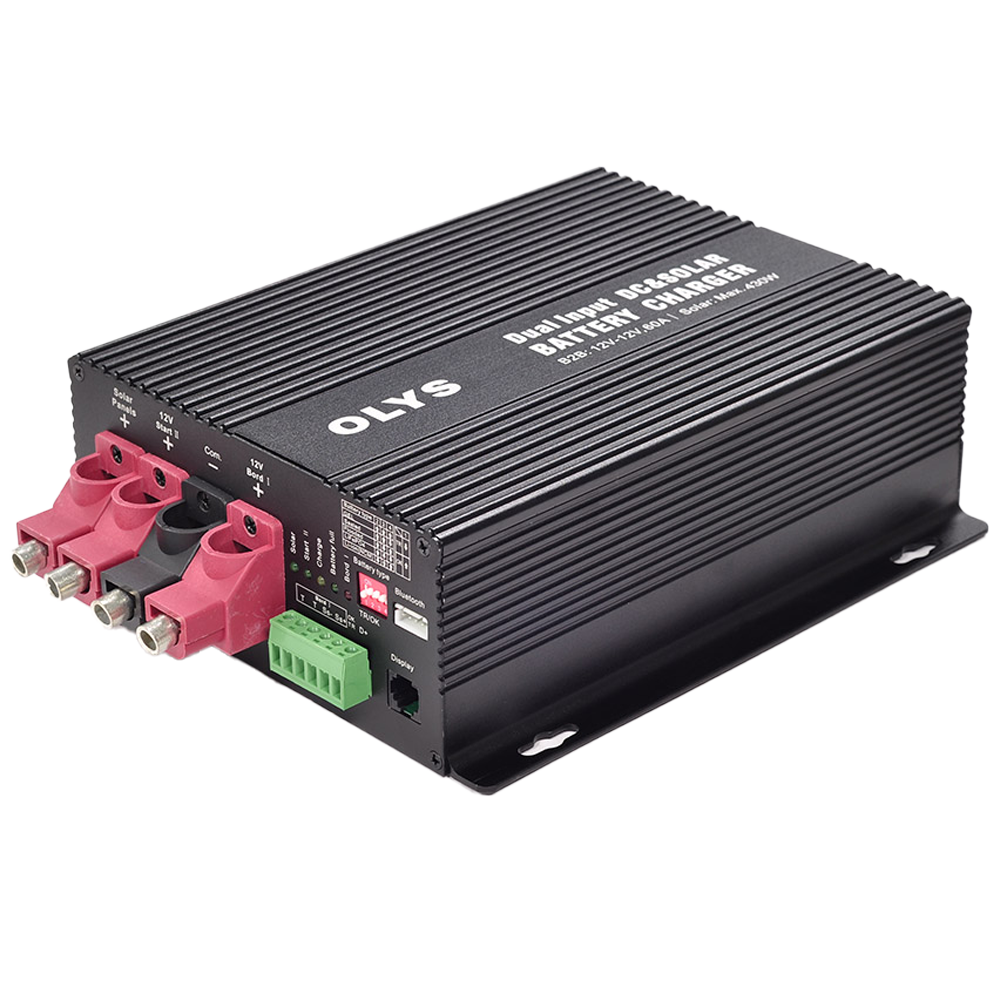CCTV & Alarmas Cargador de baterías dual Carga DC y Solar BS-126030