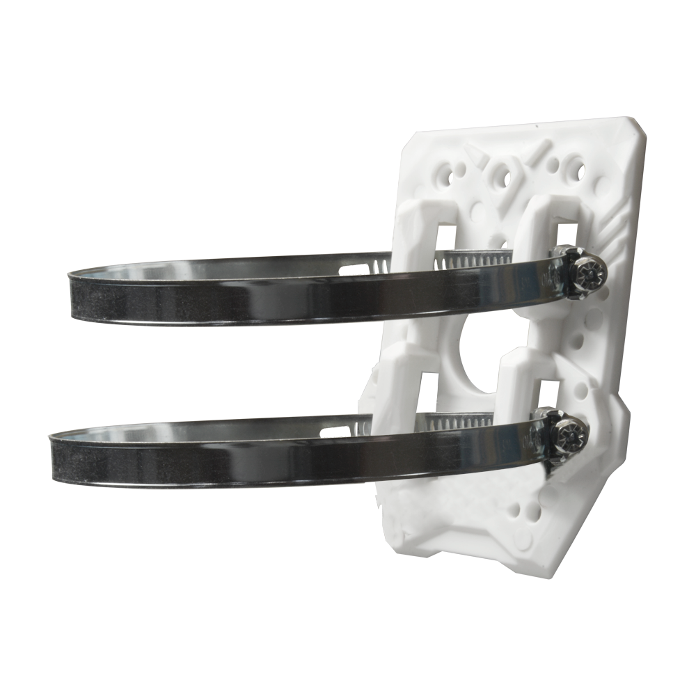 CCTV & Alarmas Soporte de poste Compatibilidad universal color blanco CBOX-CMD-POLE