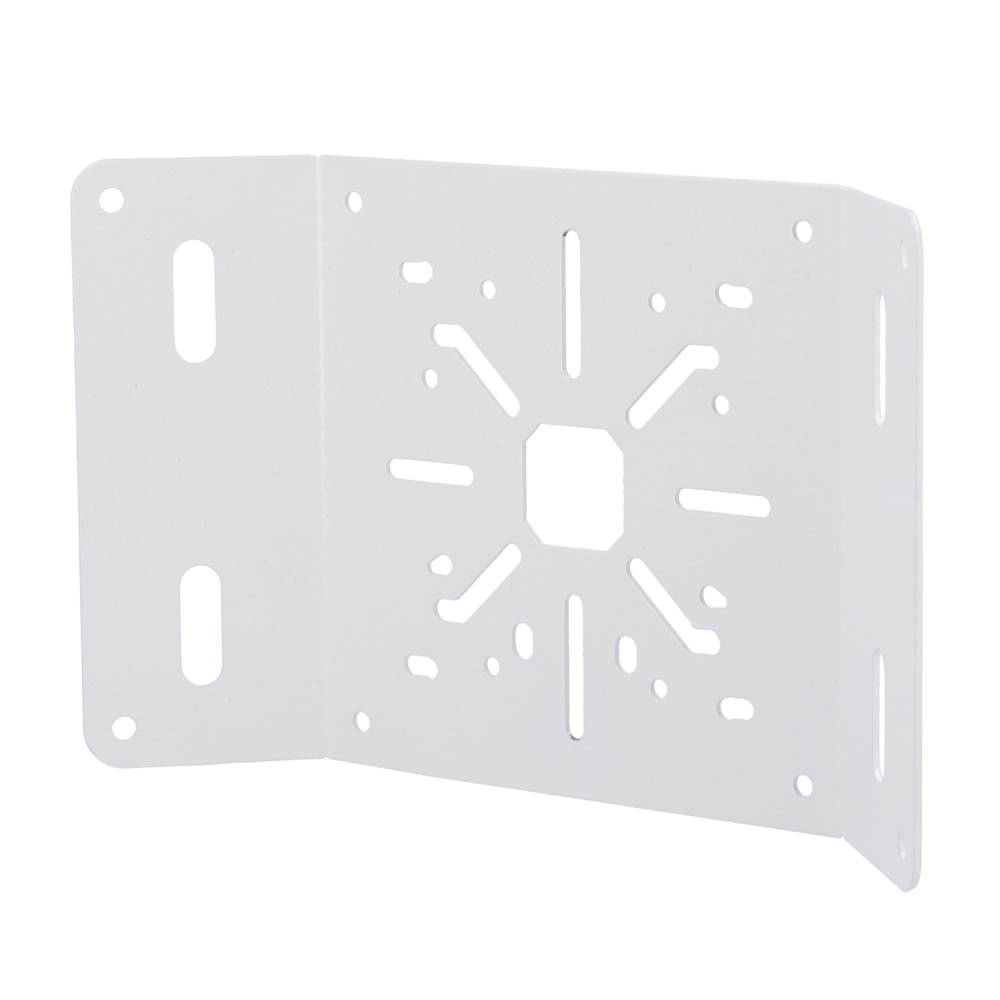 CCTV & Alarmas Soporte de esquina Diseño robusto de acero color blanco CBOX-JA-M150-CORNER