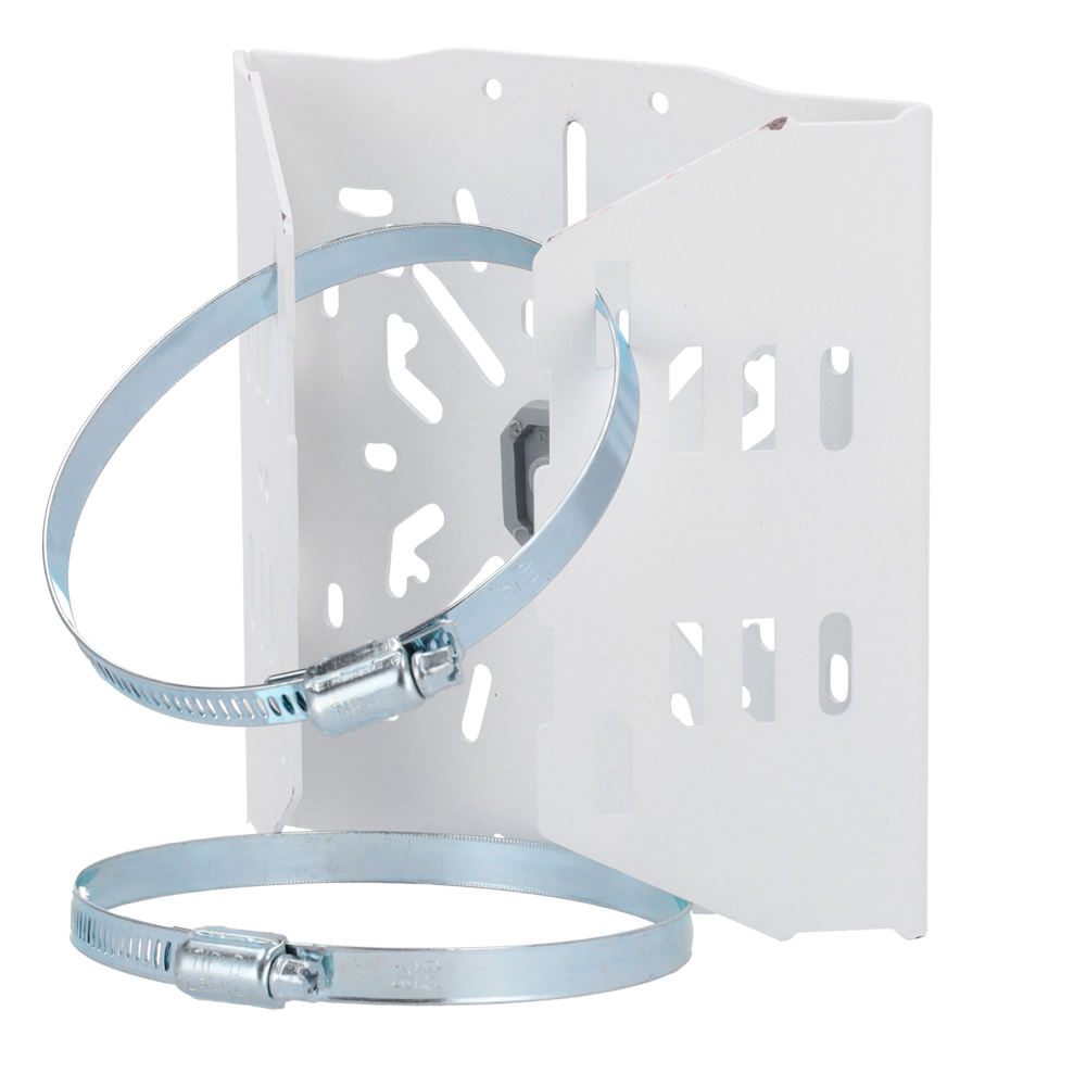CCTV & Alarmas Soporte para mástiles/farolas color blanco CBOX-JA-M150-V1