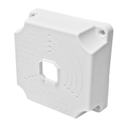 CCTV & Alarmas Caja de conexiones Para cámaras domo y bullet color blanco CBOX-NX1-1118