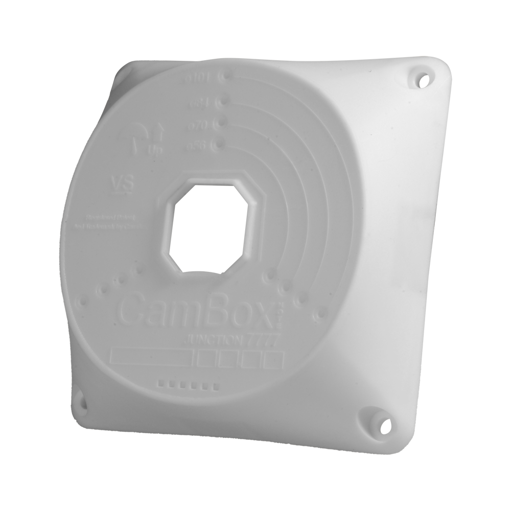 CCTV & Alarmas Caja de conexiones Para cámaras domo color blanco CBOX-NX7-7777