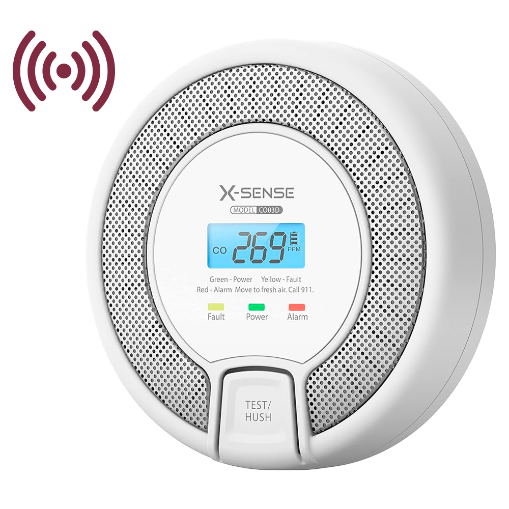 X-Sense Detector de CO autónomo X Sense CO03D-W