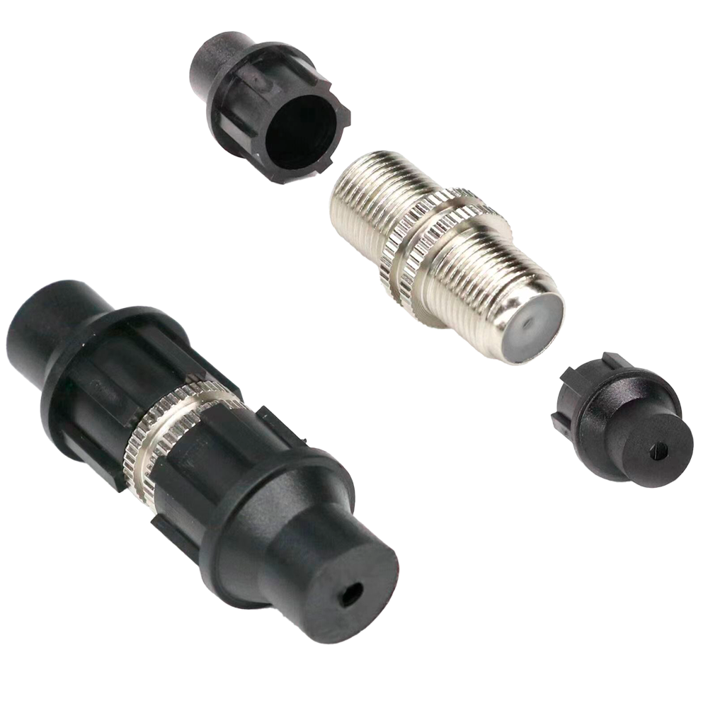 CCTV & Alarmas Conector coaxial doble F Simple CON100-CAP-DF