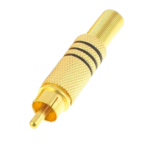 CCTV & Alarmas Conector RCA macho para soldar CON117