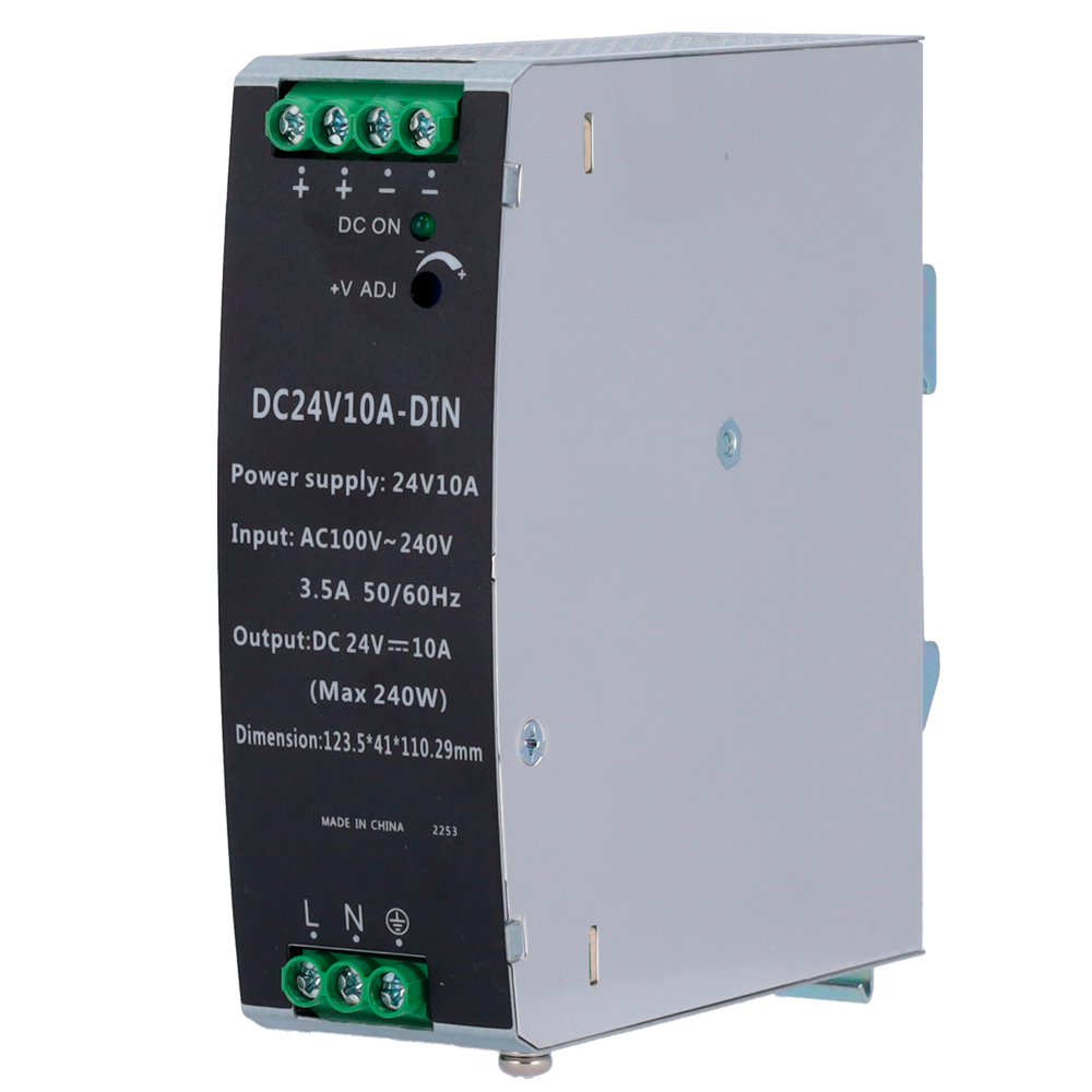 CCTV & Alarmas Fuente de alimentación conmutada DC24V10A-DIN