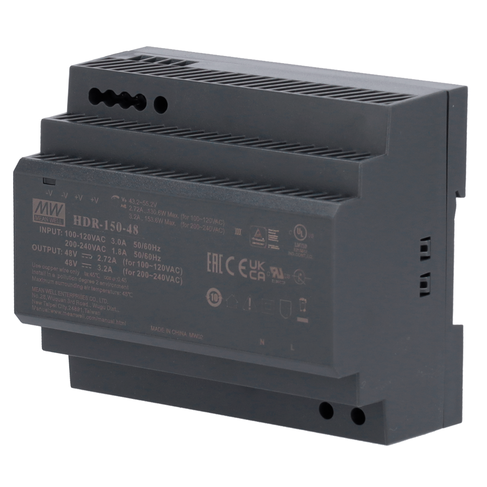 CCTV & Alarmas Fuente de alimentación Salida DC 48 V / 3.2 A / 150 W DC48V3A-DIN
