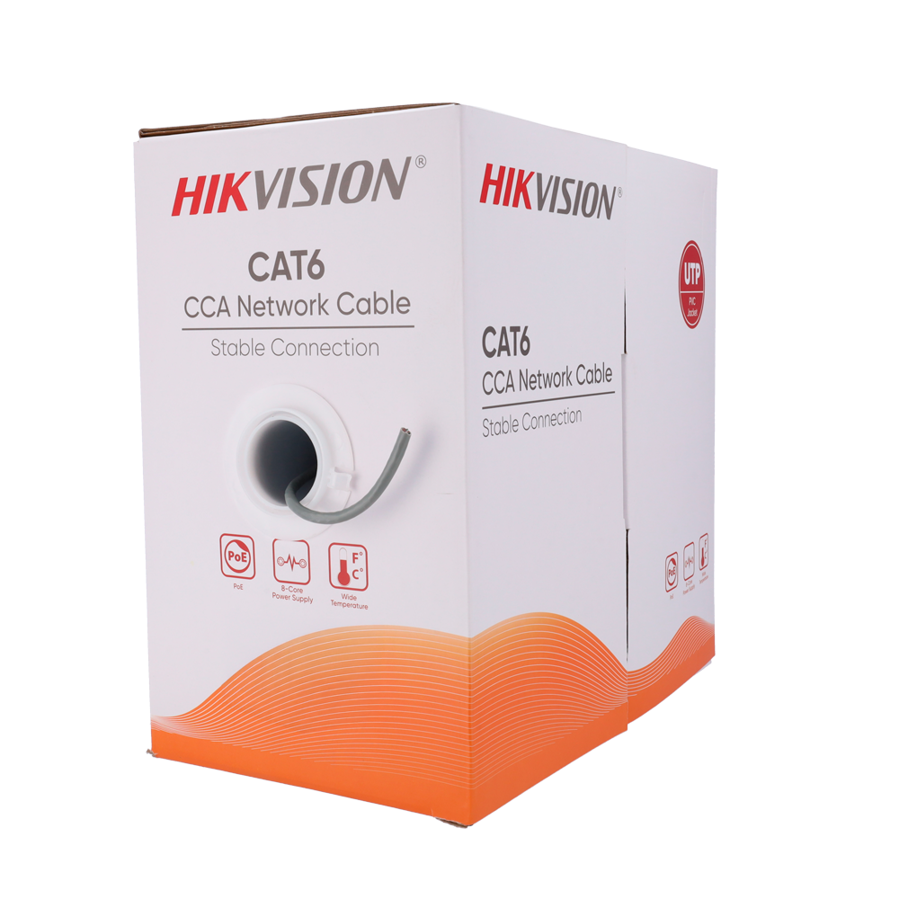 Hikvision cabo UTP categoria 6 DS-1LN6UU/CCA