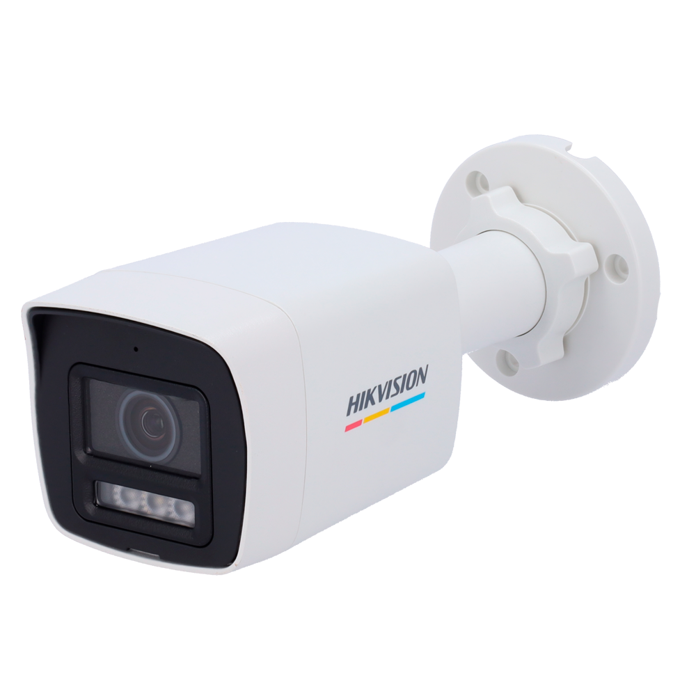 Hikvision cámara IP Bullet gama VALUE ColorVu3.0 color blanco 4 MP, 2.8 mm, PoE DS-2CD1047G3H-LIU(2.8mm)