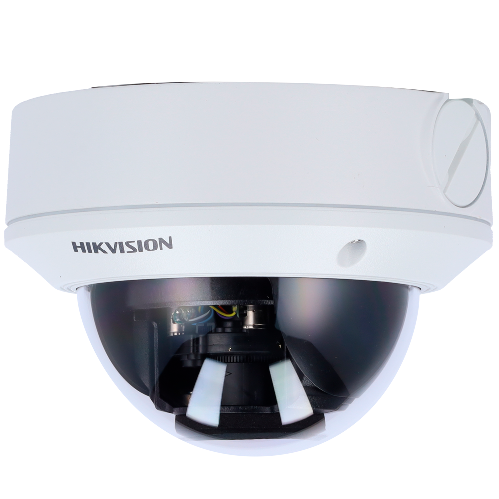 Hikvision Cámara Domo IP Hikvision Gama VALUE color blanco 2 MP, 2.8 ~ 12 mm Motorizada, PoE DS-2CD1723G2-IZS(2.8-12mm)