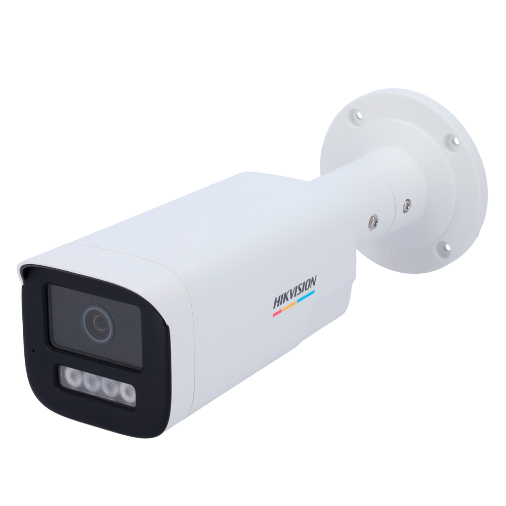 Hikvision cámara IP Bullet gama VALUE ColorVu3.0 color blanco 4 MP, 2.8 mm, PoE DS-2CD1B47G3H-LIUF/SRB(2.8mm)