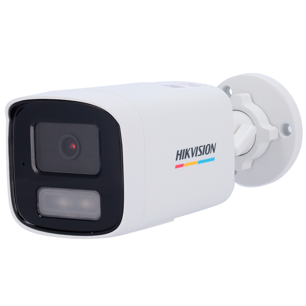 Hikvision Cámara Bullet IP Hikvision Gama Value color blanco 4 MP, 4 mm, PoE DS-2CD1T47G2H-LIUF(4mm)