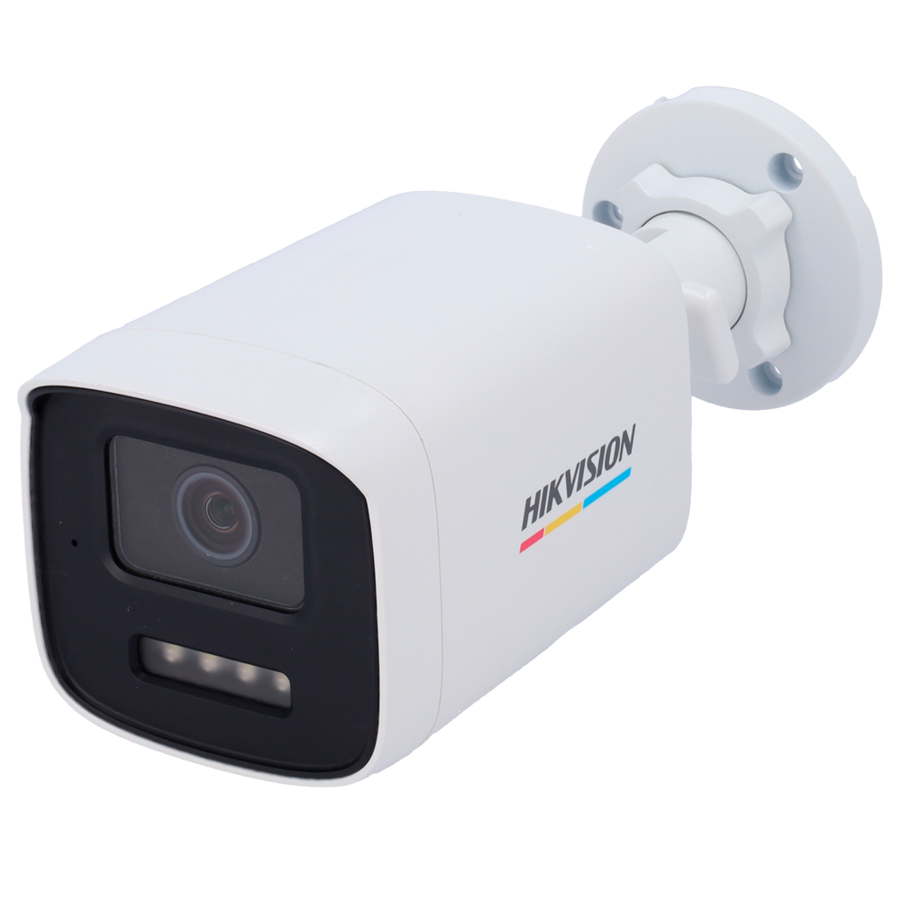Hikvision cámara IP Bullet gama VALUE ColorVu3.0 color blanco 4 MP, 2.8 mm, PoE DS-2CD1T47G3H-LIU(2.8mm)