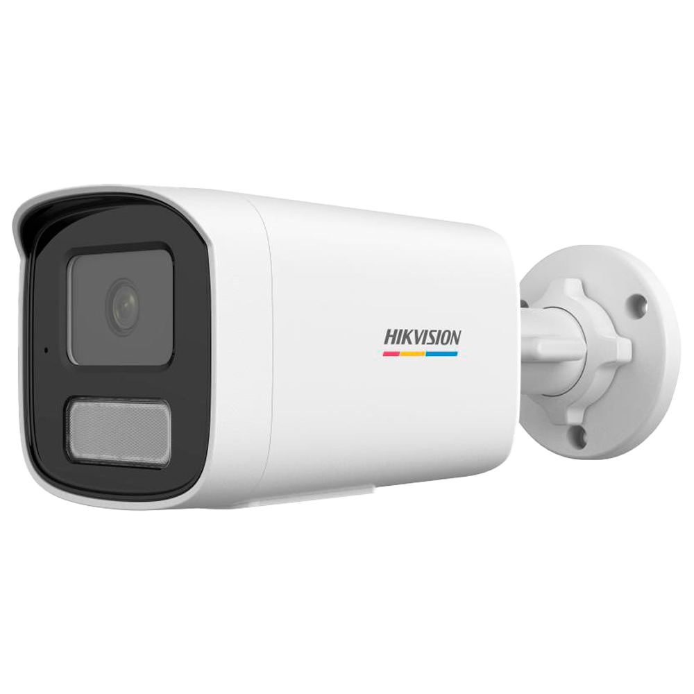 Hikvision cámara IP Bullet gama VALUE ColorVu3.0 color blanco 4 MP, 2.8 mm, PoE DS-2CD1T47G3H-LIUF(2.8mm)