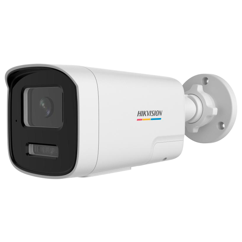Hikvision cámara IP Bullet gama VALUE ColorVu3.0 color blanco 4 MP, 4 mm, PoE DS-2CD1T47G3H-LIUF/SL(4mm)